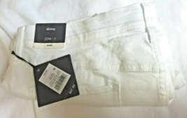 Women&#39;s Plus Size 22W Skinny Stretch White Denim Jeans Ava &amp; Viv NWT - £19.61 GBP