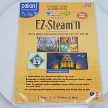 Pellon EZ-Steam 5 Sheet 12x9 Inch Style # EZ25S NEW - $11.30