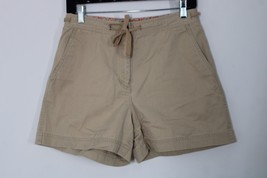 Vtg 90s Lauren Ralph Lauren 6P Beige Khaki Cotton Chino Drawstring Shorts - £19.83 GBP