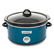 Brentwood Scallop Pattern 4.5 Quart Slow Cooker in Blue - $114.49