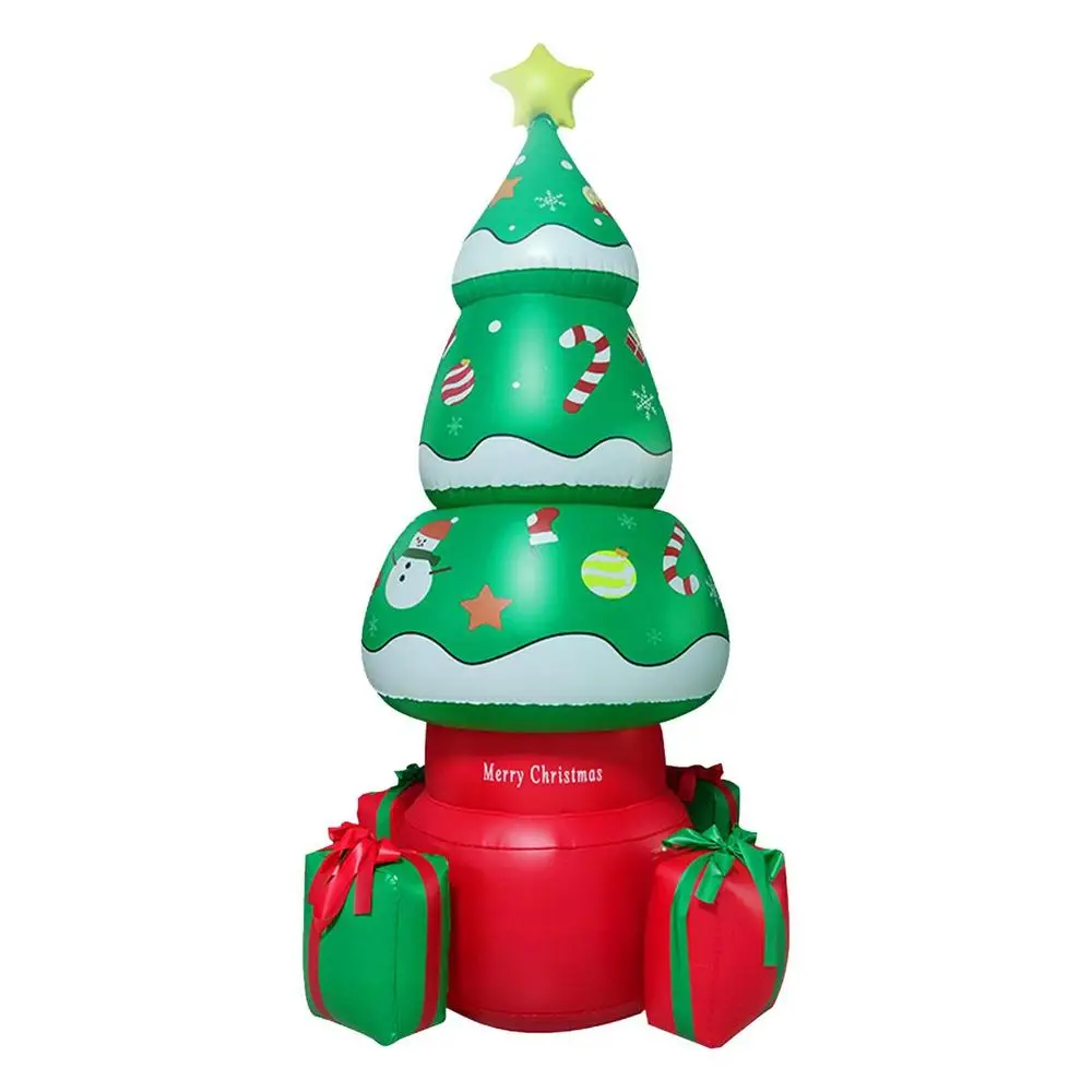 1.7m Giant Inflatable Christmas Tree Glowing Merry Christmas Outdoor Decoration  - £114.11 GBP