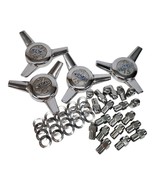 Cragar SS Wheels Spinner Center Caps &amp; 20 Lug Nuts 12 X 1.5 Chrome Set - $2,426.43 MXN