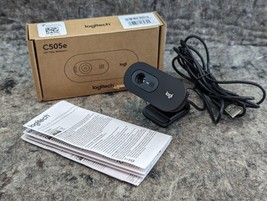 New Logitech C505e HD Wired Business Webcam with 720p & Long-Range (1C) - $8.99