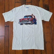 Vintage Reggie Jackson 55 Chevy Shirt Oakland A&#39;s Single Stitch Size L 1986 NOS - £27.65 GBP