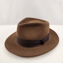 Biltmore Brown Fedora Panama Hat Mens 7 1/2 Fur Felt Canada - $38.69
