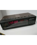 Emerson Stereo AM FM Digital Clock Radio Dual Alarm RES-5245 Tested Video - £21.16 GBP