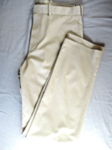 John W. Nordstrom pants Smartcare 34Wx34L beige straight leg 100% Supima cotton - £14.71 GBP
