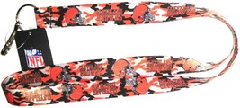 Cleveland Browns Lanyard Keychain Key Ring Camo Print With Clip - £3.98 GBP