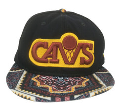 New Era Cleveland Cavaliers CAVS NBA 9Fifty Snapback Hat Cap Geometric Bill/Brim - £11.86 GBP