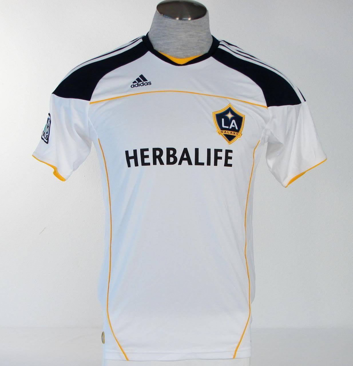 Adidas ClimaLite LA Galaxy Short Sleeve White Soccer Football Jersey Men's NWT - $84.99
