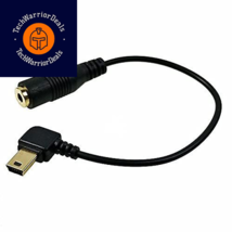 CamDesign 3.5mm Female to Male 5-Pin Mini USB Microphone Adapter, Audio black  - £16.48 GBP