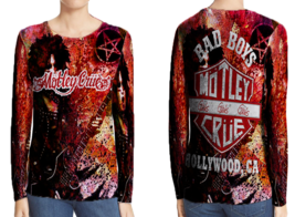 Mötley Crüe T-Shirt Long Sleeve For Women - £17.42 GBP