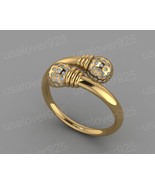 Simulated Diamond Gemstone Ring Gift For Women Sterling Silver Ring Jewelry - €63,65 EUR