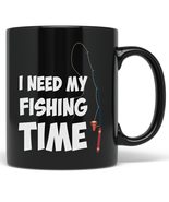 PixiDoodle Fishing Time Hobby Rod and Reel Fisherman Coffee Mug (11 oz, ... - $25.91+