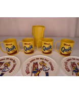 Vintage Nestle Quik Toy Set 4 Cups 3 Plates Pitcher Worcester Chocolate ... - £31.46 GBP