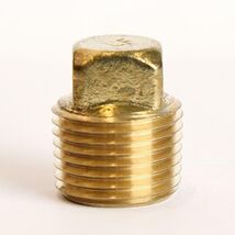 ATC 1/2 in. MPT Brass Square Head Cored Plug - $9.95