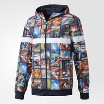 New Adidas Original BTS Amazing Reversible Windbreaker Jacket Multicolou... - £95.91 GBP