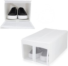 Closet Storage Boxes with Lids Hook and Loop 4pcs - £26.59 GBP