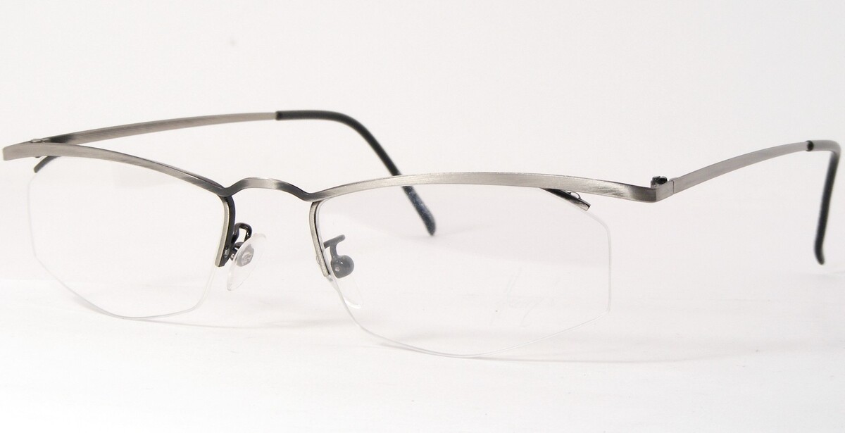 Lunettes Anciennes En Argent / Gris UNIQUE RARE 51-18-144mm - $76.21