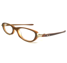 Vintage Oakley Eyeglasses Frames Tangent 11-597 Amber Matte Brown Gold 4... - $55.97