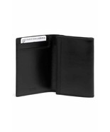 Tumi Gusseted Leather Card Case Wallet in Black - $90.00