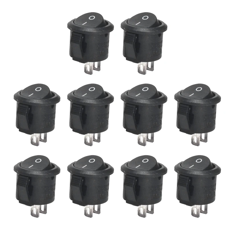 10Pcs 2m Diameter Round  Switches 2 Pin ON-OFF   for Boat F19A - £40.15 GBP