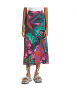 FARM RIO ANTHROPOLOGY Midnight Leaves Midi Skirt, Size Small, (2/4), NWOT - $162.75 CAD