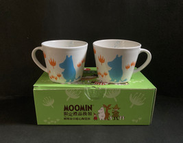 MOOMIN Spring Day Warm Heart Little My Snufkin Ceramic 320ml 2 Mugs Set NIB - £35.38 GBP