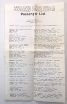 Delta Queen Steamer Ship Passenger List St. Paul Weekend 10/20/1972 #44 - $10.00