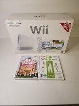 Nintendo Wii Console (White, RVL-001)  In Box + Games Wii Motion Plus - £67.36 GBP