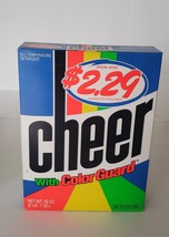 Vintage 1988 Cheer All Temperature Laundry Detergent 39 Oz Sealed Movie Prop 229 - £62.50 GBP