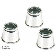 7X Aluminum Round Eye Loupe Jewelers Eyepiece Diamond Magnifying Tool Kit 3pcs - £8.62 GBP
