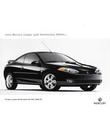 2002 Mercury COUGAR 35th ANNIVERSARY EDITION brochure catalog sheet US 02 - $171.32 MXN