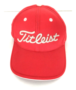 Titleist Cap Hat Strapback adjustable Golfer Red Stitched Raised Wht Let... - $521.48 MXN