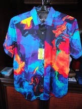 Robert Graham Ionosphere Short Sleeve Shirt Size Medium New with Tags image 3