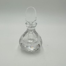 Atlantis Lead Crystal Perfume Bottle with Stopper 3.5” H Vintage Women&#39;s Decor - £36.58 GBP