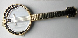 Banjo Electric Accoustic Guitar Lapel Pin 3/4 Inch - £4.22 GBP