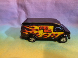 Corgi Juniors Chevrolet Van Fire Ball Great Britain - DAMAGED Holed Wind... - $1.97