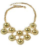 Amrita Singh Gold Crystal Vanessa Bib Necklace NKC 1688 NWT - £16.99 GBP