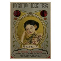 Dried Lichees Ad Poster Vintage Reproduction Print Shanghai Lady Chinese Ad Art - £3.95 GBP+