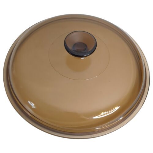 Primary image for Pyrex Corning Ware Visions Round Amber Brown B 28 Replacement 10-5/8" Lid