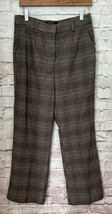 FOREVER 21 Pants Contemporary Womens Large Woven Capri Trouser Brown Plaid NEW - £22.84 GBP