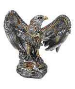 Large Geared Clockwork Steampunk Nano Cyborg Eagle with Open Wings Figurine - $59.99
