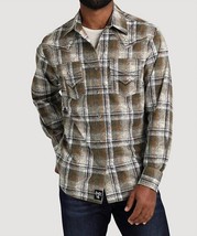 Wrangler men's rock 47 paisley snap shirt size L TALL - $50.49