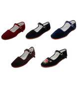 New Womens Velvet Mary Jane Shoes Flat Slip On Ballet Sandals Colors, Si... - $8.10+