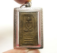 LP Boon blessed Phra Somdej Samadhi on 5 Steps Base Thai Lord Buddha 1910s antiq - £326.92 GBP