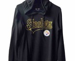Steelers Pullover Hoodie Womens Size Small Black  Hooded Long Sleeve Jersey - £14.99 GBP
