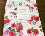 Cupcakes &amp; Cashmere Valentines Day Pink Hearts Red Roses Tablecloth 60”x... - £27.96 GBP