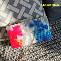 2022 New Fashion Acrylic Bag Ink Print Evening Bag Marble Party Prom Purses Wome - £42.84 GBP