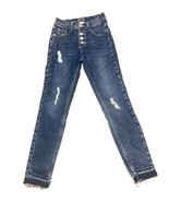 Justice Girls Distressed High Rise Jeggings Size 12 Great Condition  - $7.43